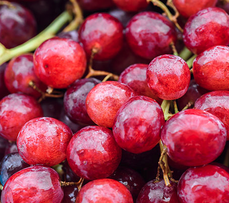 red grapes